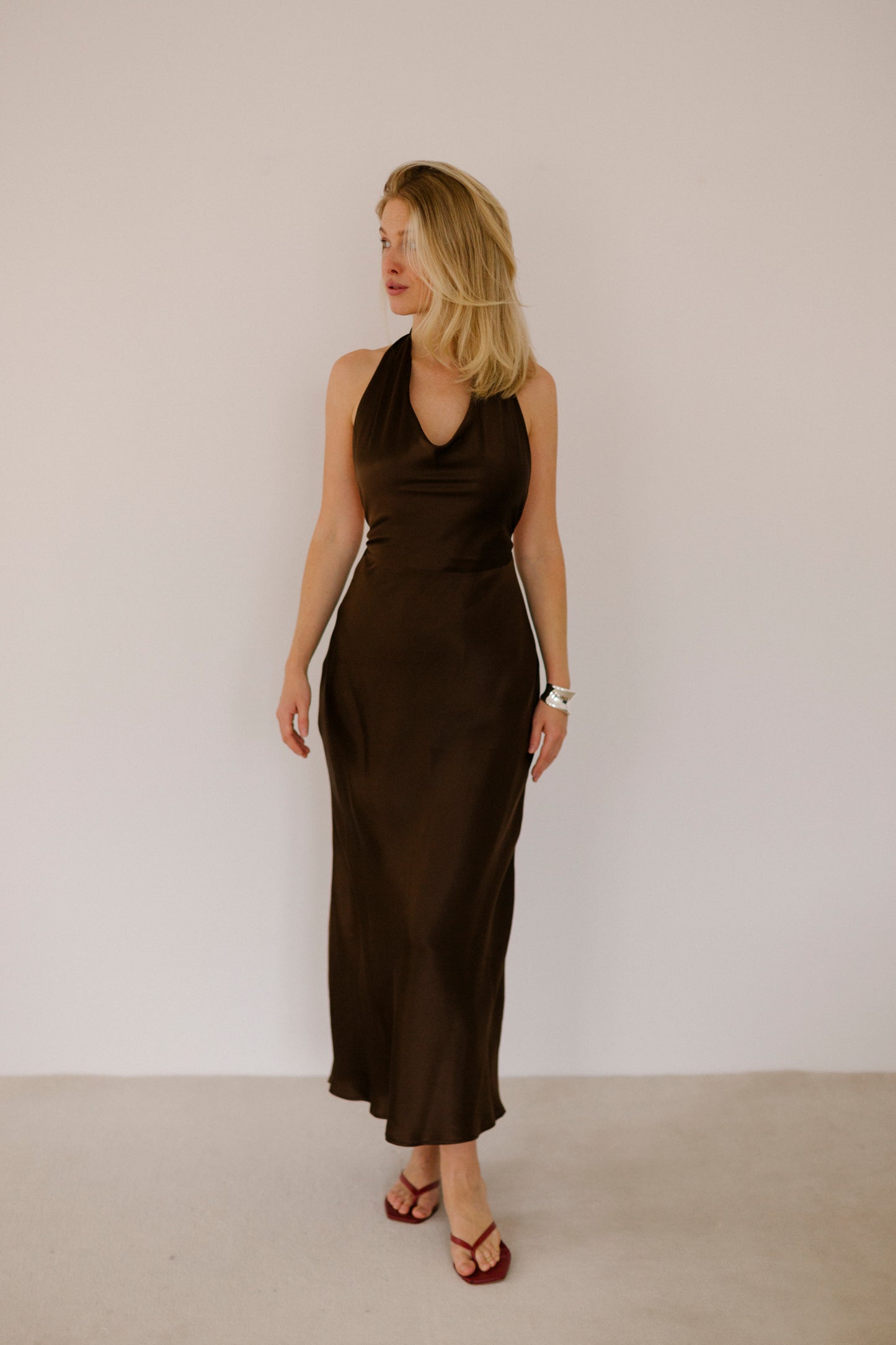 Francesca Dress Chocolate
