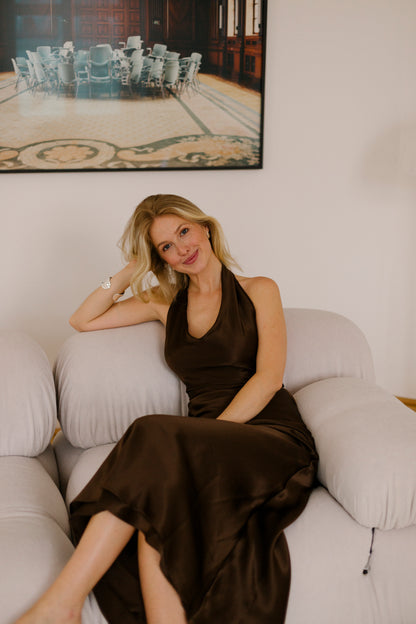 Francesca Dress Chocolate